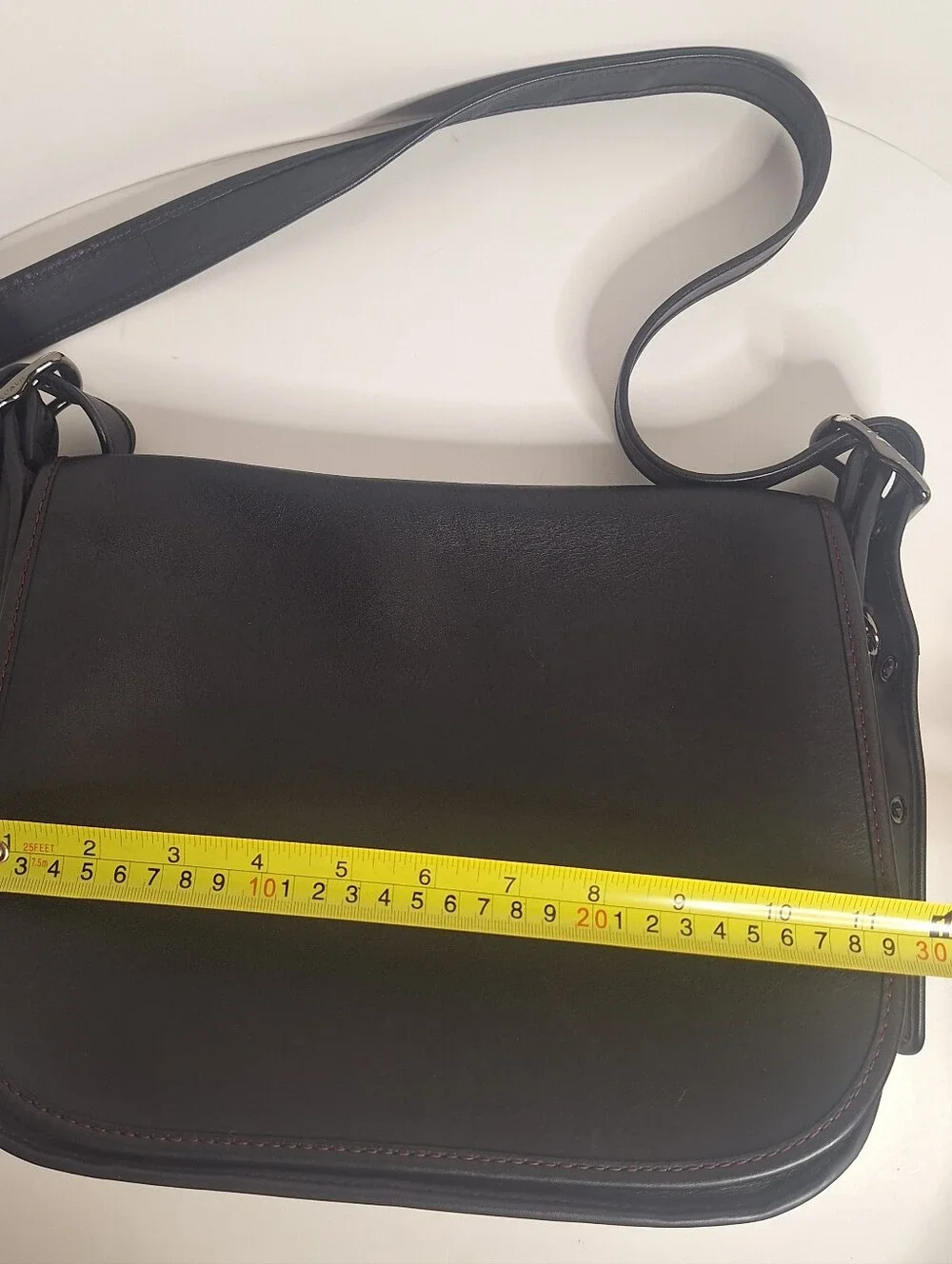 Coach Saddle Bag 75th Anniversary Leather Purse Crossbody 55298 Black Re-edition - Picture 14 of 16